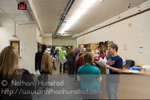 The entryway of the SD59 convention